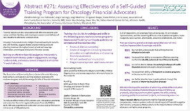  Assessing Effectiveness of a Self-Guided Training Program for Oncology Financial Advocates