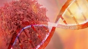 Cancer Cell and DNA Strand-cropped