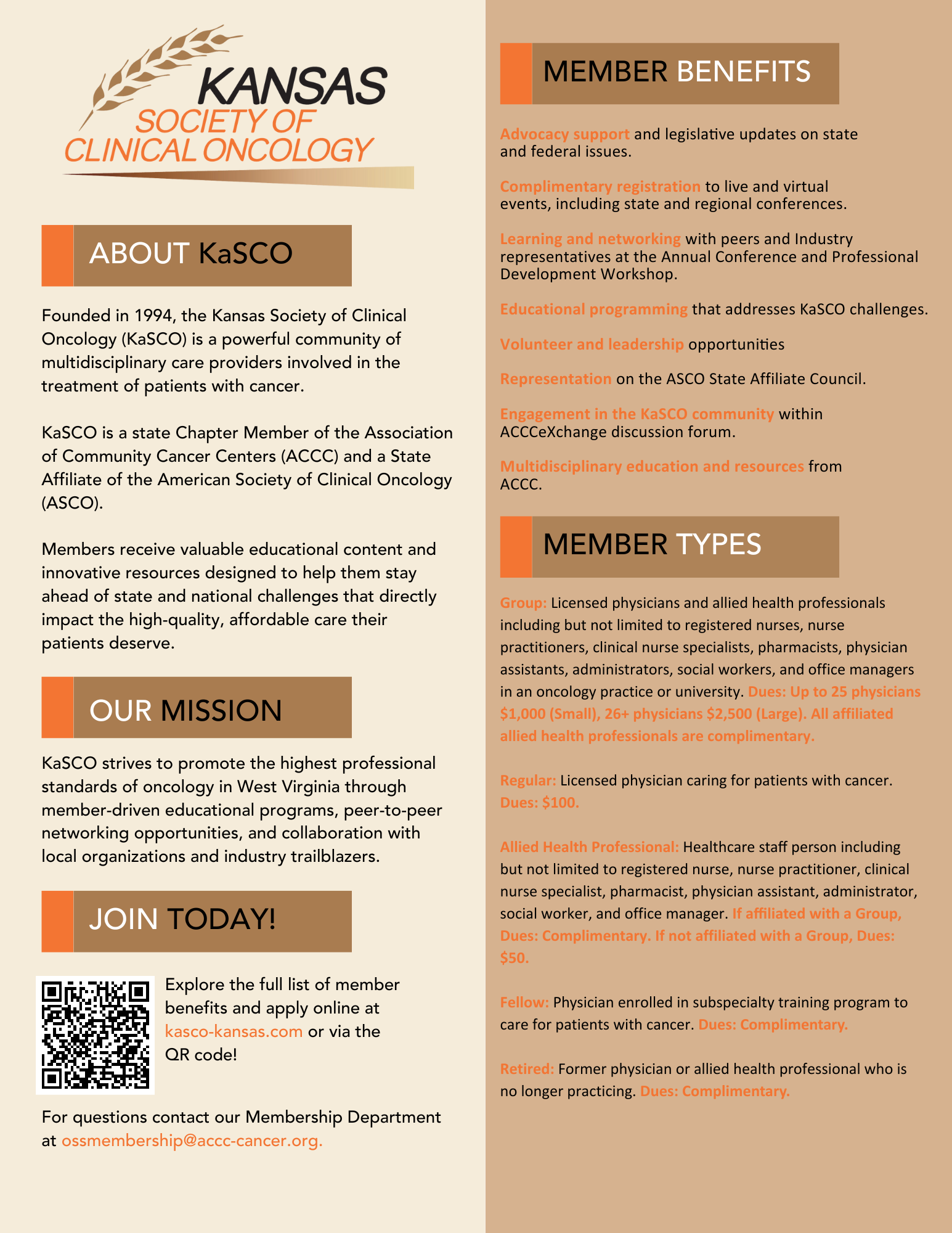 KaSCO Membership One-Pager 2023