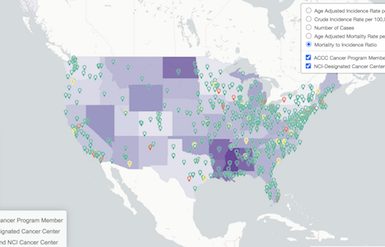 Liver cancer heatmap image