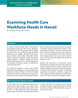 Examining Health Care Workforce Needs in Hawaii