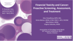 Financial Toxicity and Cancer