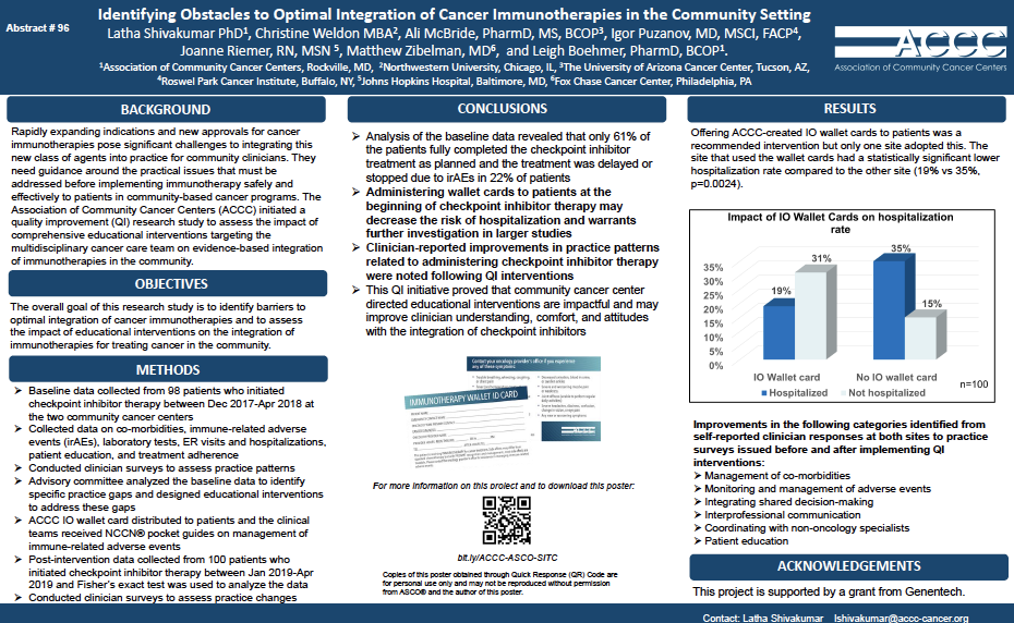 ASCO SITC QI Poster