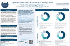 Exploring Online Access of an Immuno-Oncology Wallet Card among Oncology Providers