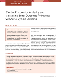 Effective Practices for Achieving and Maintaining Better Outcomes for Patients with Acute Myeloid Leukemia 1440x1813